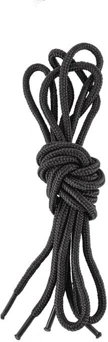 Tkani�ky do obuvi, kulat�, 90 cm, �ern�